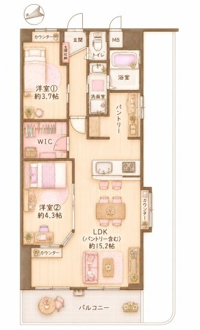 ふぁみーゆ寝屋川セントラルパークA棟の間取り|間取り図はいかがですか？ご希望を叶える間取りですか？リビングの広さは？水回りの位置は？カウンターキッチン？など色々な情報が集約されています。弊社ではリフォームなどのご相談も承っております。