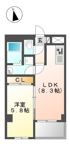 エムズシティ三原台の間取り