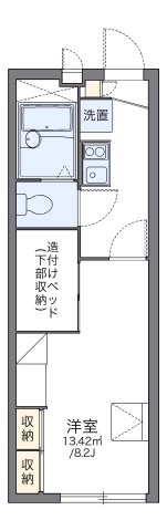 【間取り】 | レオパレスフクチ