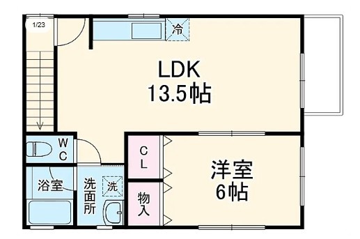テネメントマルフクの間取り