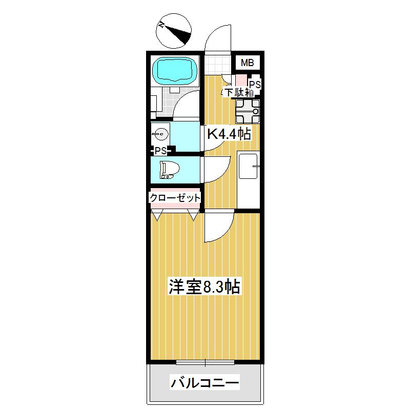 ラリベルタ桜木の間取り