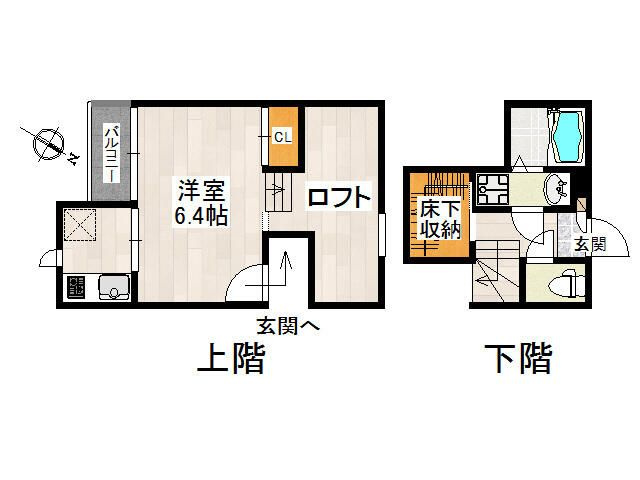 ＣＢ七里クアルトの間取り
