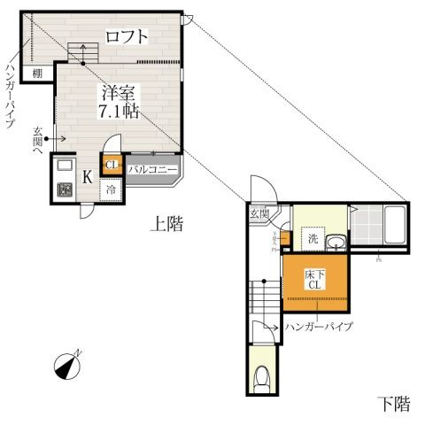ＣＢ東川口フローラの間取り