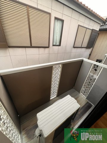 ファミール堀部Ⅲ A棟のバルコニー