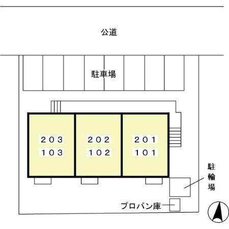 アヴニール大手の区画図