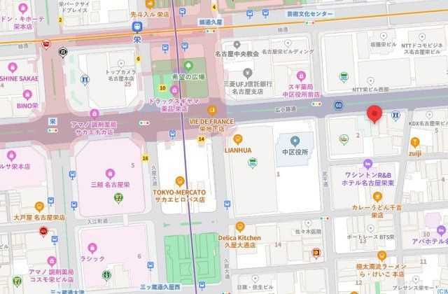 栄イーストビルの地図