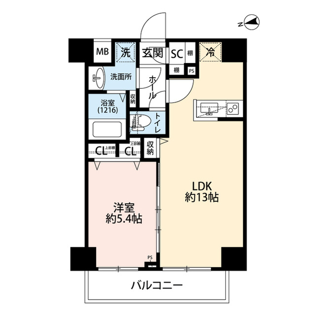 プレール・ドゥーク浅草Ⅴの間取り