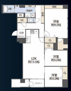 八重洲マンションの間取り