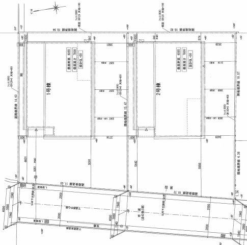 リーブルガーデン高松市福岡町第五◇2026年度補助金対象の長期優良住宅です！の区画図|全体区画図
車中心生活を支える駐車場スペースは３台以上で、家族それぞれの行動範囲がグッと広がります。