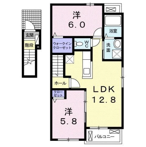 【間取り】 | カンタービレ西浜Ⅱ