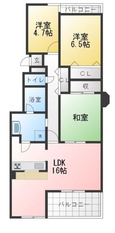 リアライズ柏Ⅰの間取り
