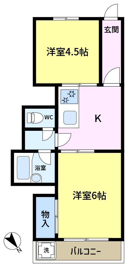 玉木マンションの間取り