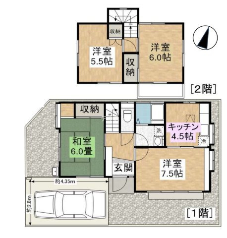 【間取り】 | 川越市笠幡　中古戸建