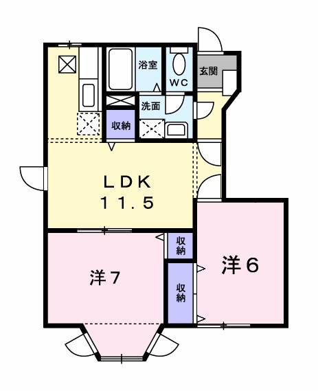 Ａｒｋ　Ｈｉｌｌｓ　壱番館の間取り