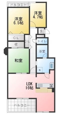 リアライズ柏Ⅰの間取り