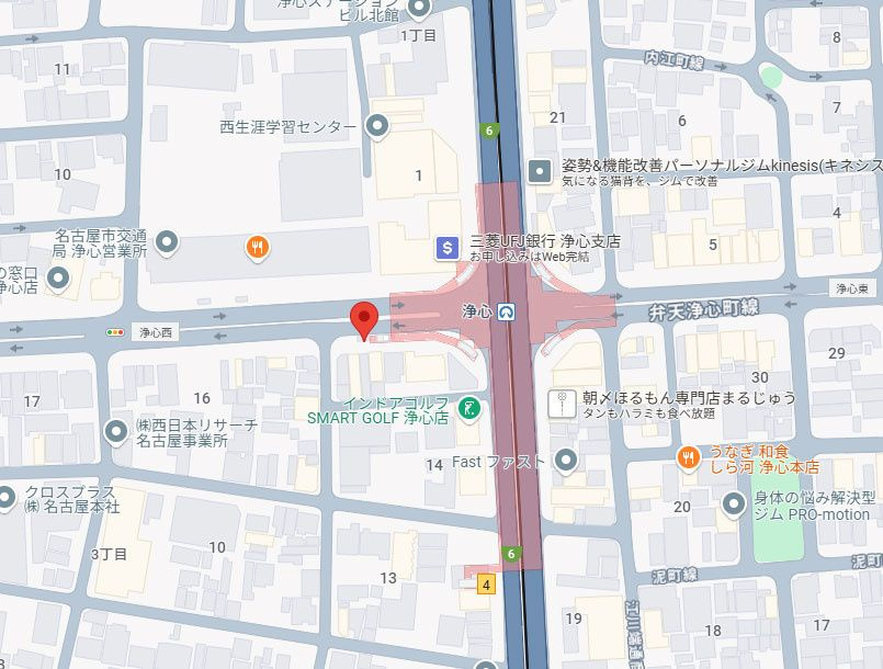 アストラーレ浄心アネックスの地図