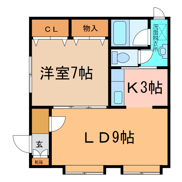 コーポニュータウンの間取り