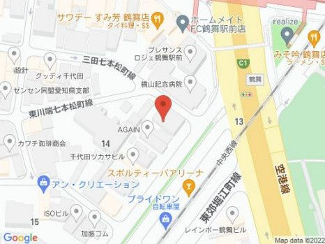 パルティール鶴舞の地図
