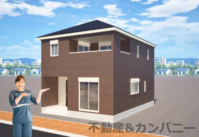 クレイドルガーデン松山市中村第2-2号棟　松山市中村4丁目新築戸建の外観|外観パースです。