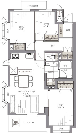 藤和池袋ホームズの間取り