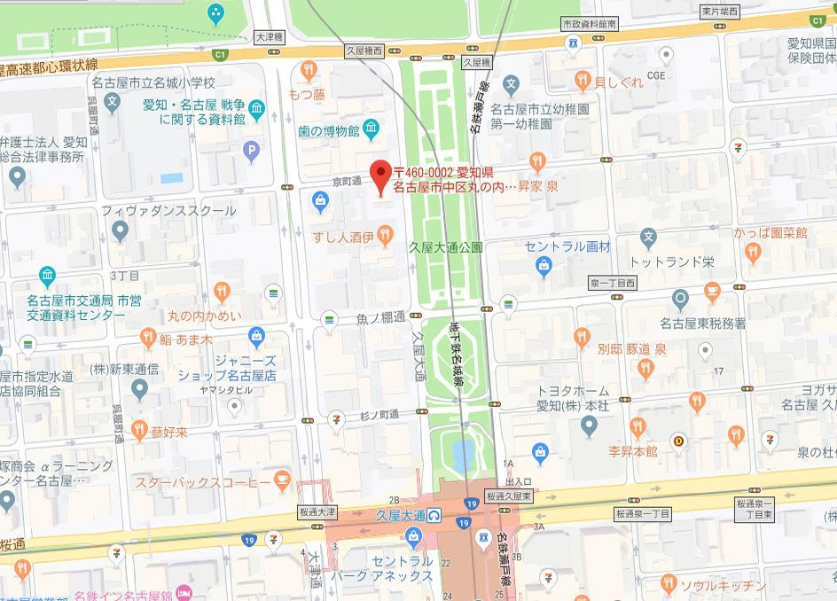 レインボー丸の内の地図