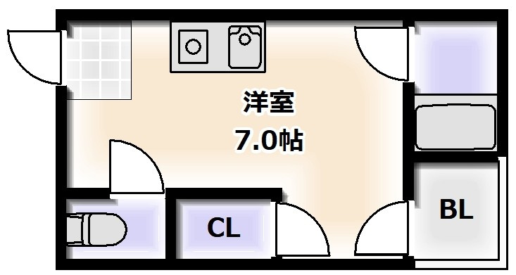 グランビルド長居の間取り