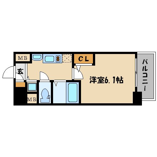 プレサンス天神橋ディオレの間取り|プレサンス天神橋ディオレ　開放感ある間取り