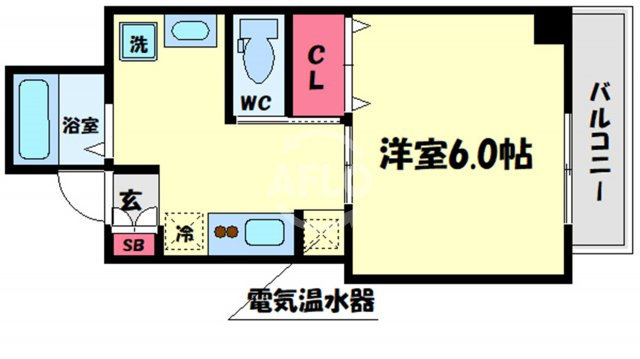 みおつくし堂島Ⅱの間取り|みおつくし堂島II　開放感ある間取り
