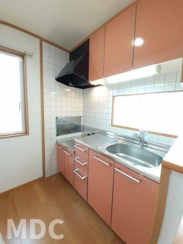 徳島市八万町千鳥のアパートのキッチン