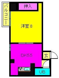 【間取り】 | 米田マンション