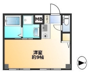 オーラコート杭瀬の間取り