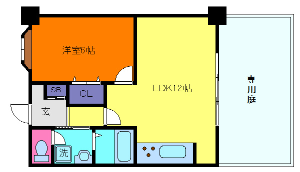 フォルザ住吉Ｓ棟の間取り