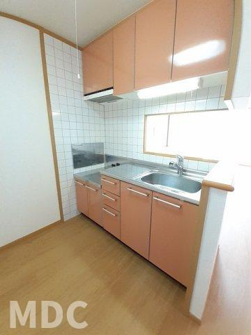徳島市八万町千鳥のアパートのキッチン