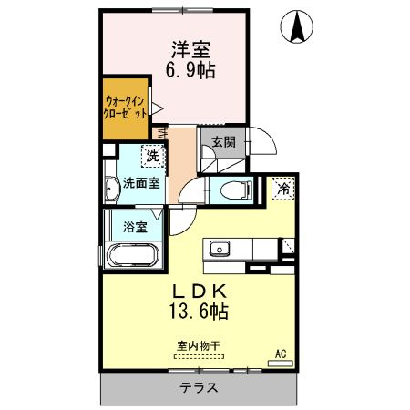 フィオーレ　　刈谷市近郊の賃貸はクラスホーム刈谷店の間取り