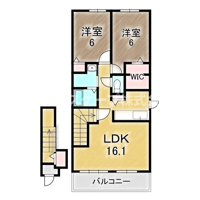 Ｃａｓａ・すみれの間取り|高崎、前橋のお部屋探しはエンドスケープまで！お客様の理想お聞かせ下さい♪