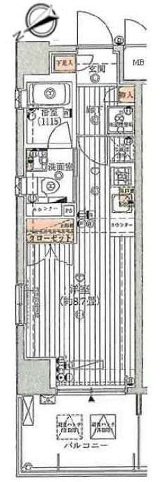 プレールドゥーク横浜SOUTH Maison Loire の間取り