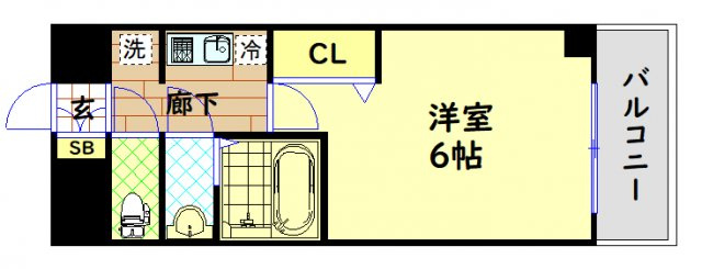 【間取り】 | グランカリテ九条南