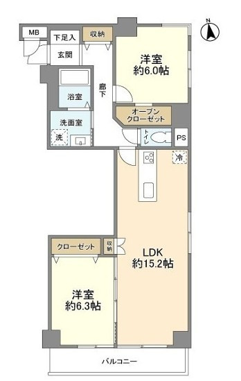 三田上板橋ガーデンの間取り