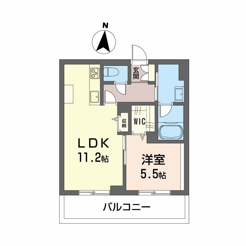 レーベンエイトⅡの間取り