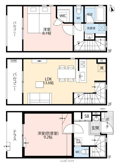 【間取り】 | ミュージションテラス志木南