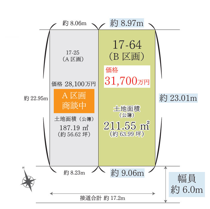 世田谷区等々力5丁目の区画図
