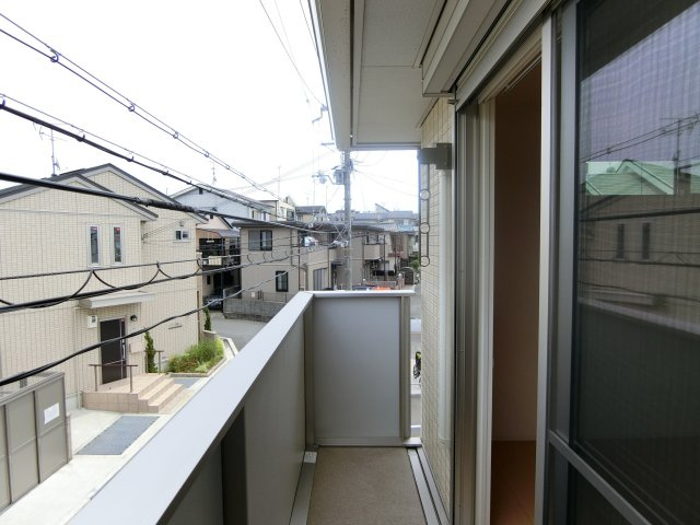 ヴィオラ東河原B棟のバルコニー
