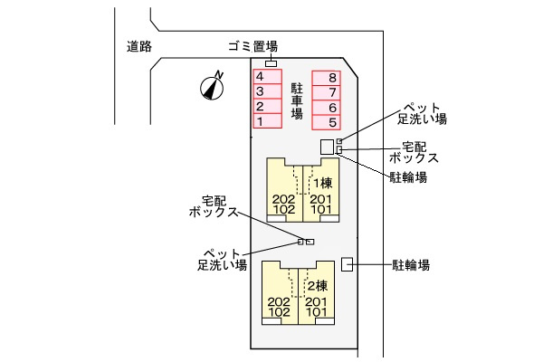 Bright Hillの区画図