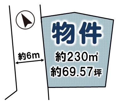 栃木市城内町2丁目の土地図
