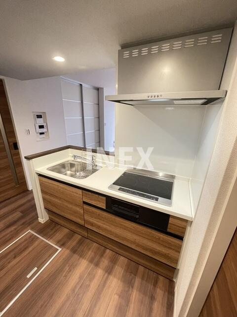 横浜市港北区篠原町のアパートのキッチン