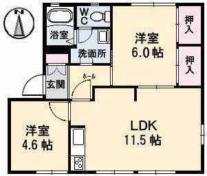 ディアス中島田の間取り