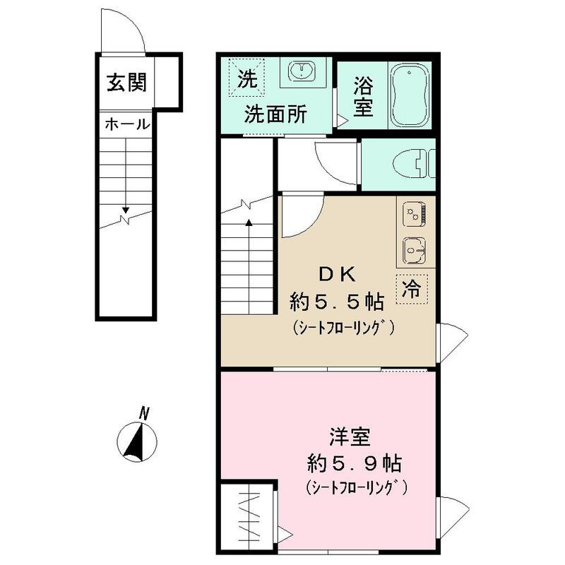 アイランド　ヴィレッジ八千代の間取り
