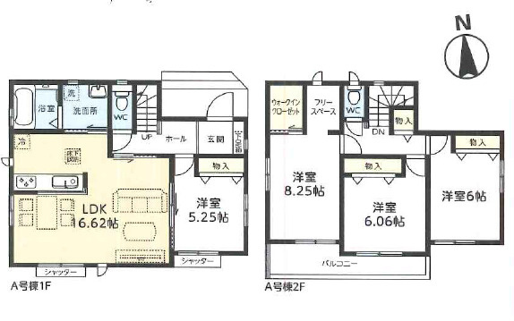 土浦市真鍋5丁目2086番　新築戸建　A号棟