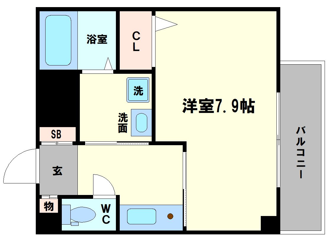 ラシーヌ天王寺の間取り