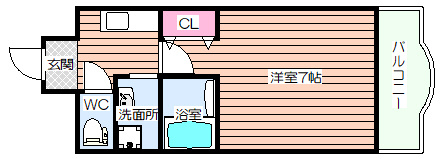 【間取り】 | ローズコーポ西中島